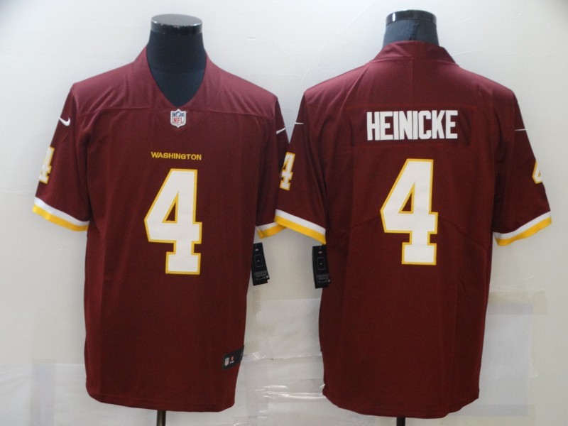 Men's Washington Commanders Taylor Heinicke #4 Red Jersey